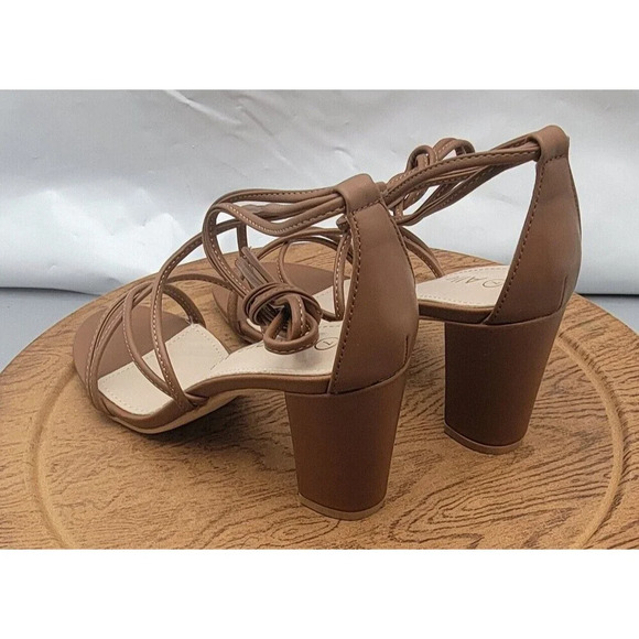 Allegra K Women's Strappy Lace-Up Chunky Heel Sandals Size 7 NWOB - Picture 8 of 12